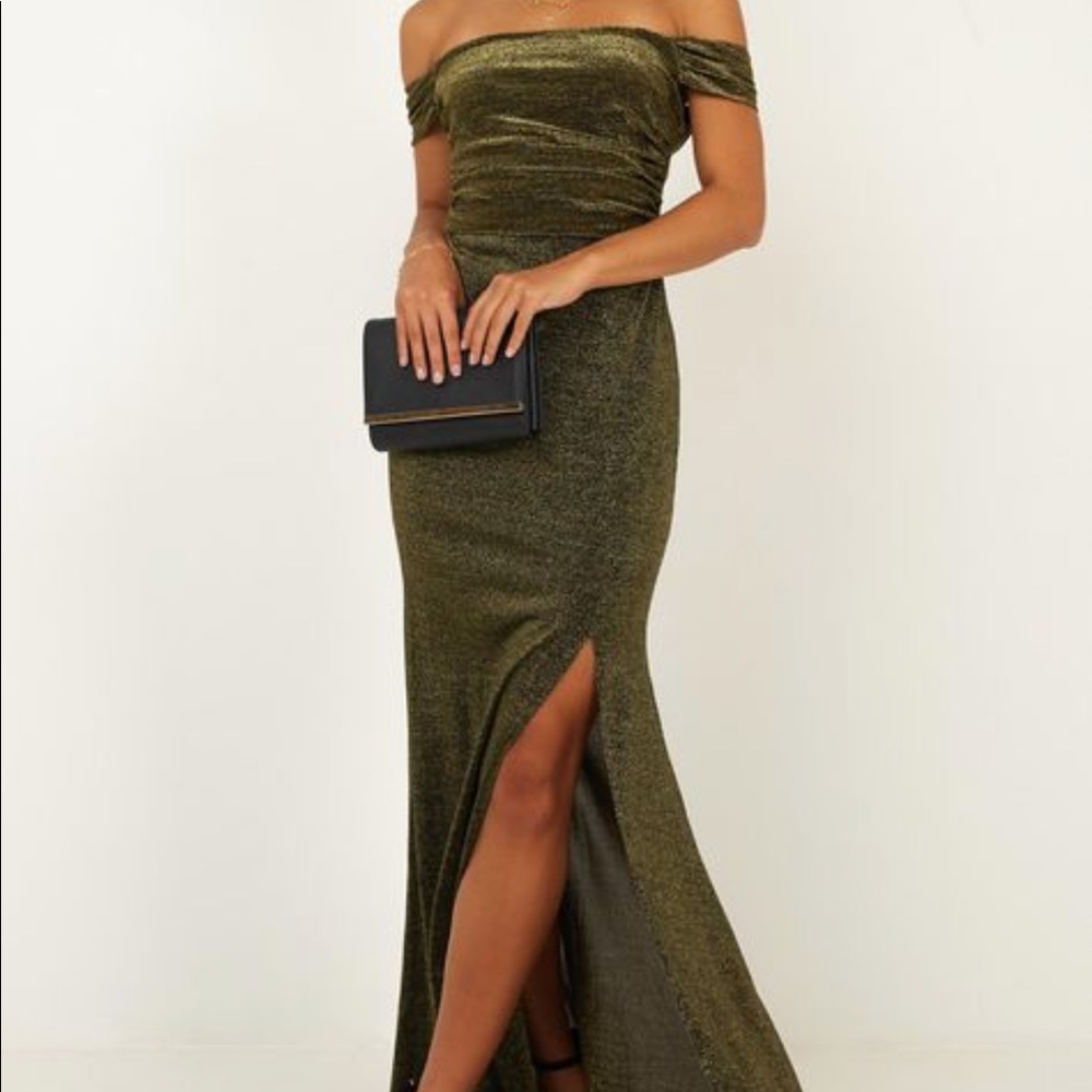 Gold beautiful Showpo formal dress